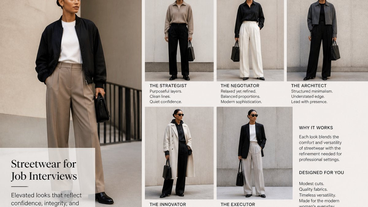 Modest Streetwear vs Business Casual for Interviews