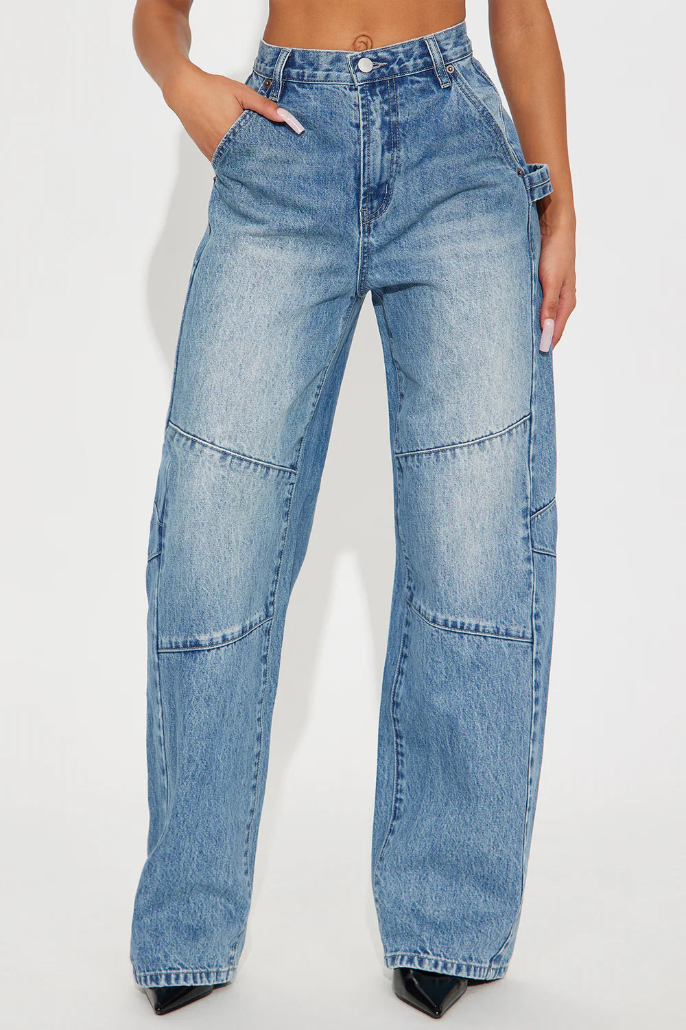 Oversized Denim Jeans | Relaxed Fit Streetwear Pants